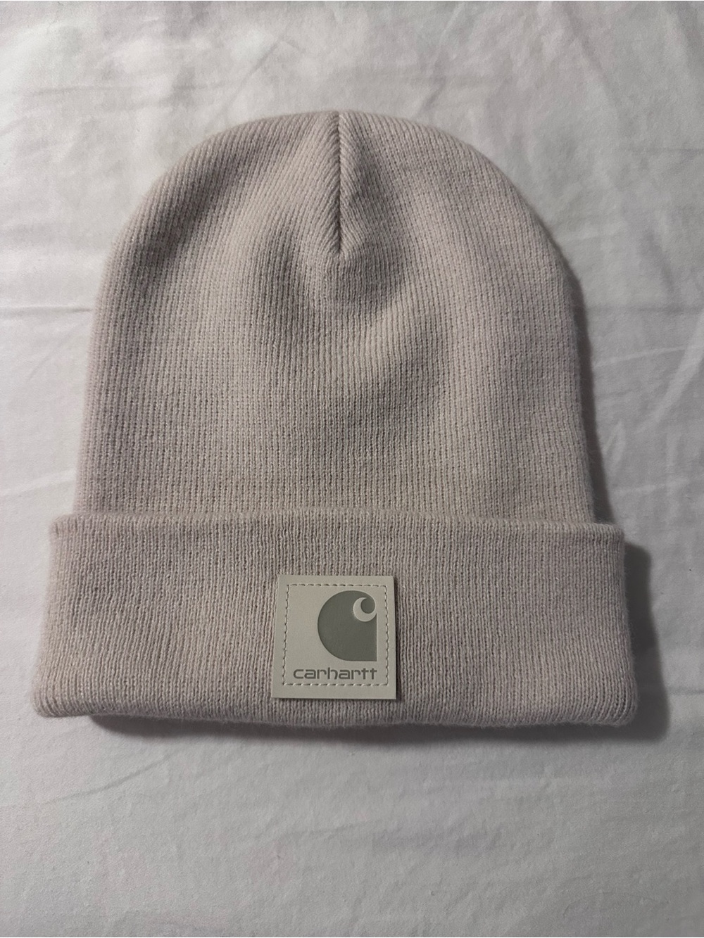 Carhartt Tonal Patch Beanie - Oat Milk